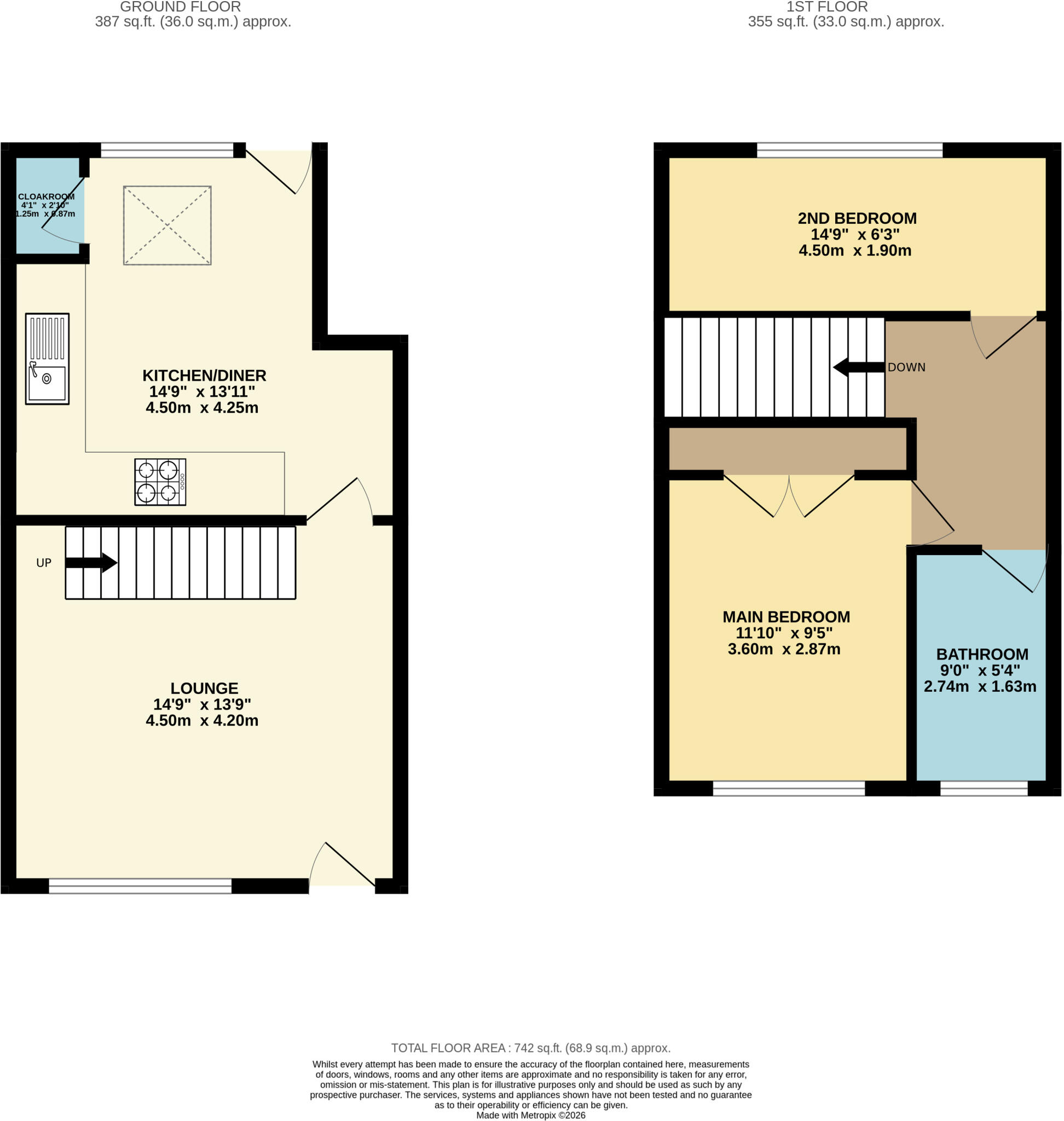 Den Lane, Uppermill, Oldham floorplan