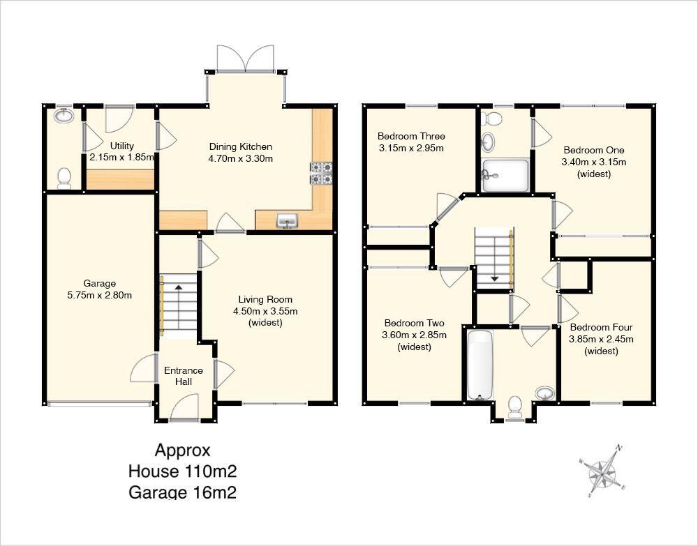 51 Clippens Drive, Edinburgh, EH17 8TU floorplan