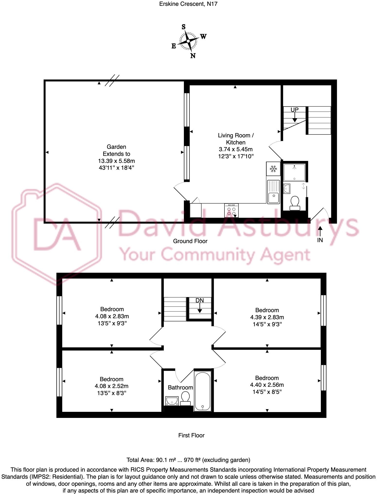 Erskine Crescent, Tottenham Hale,  London floorplan