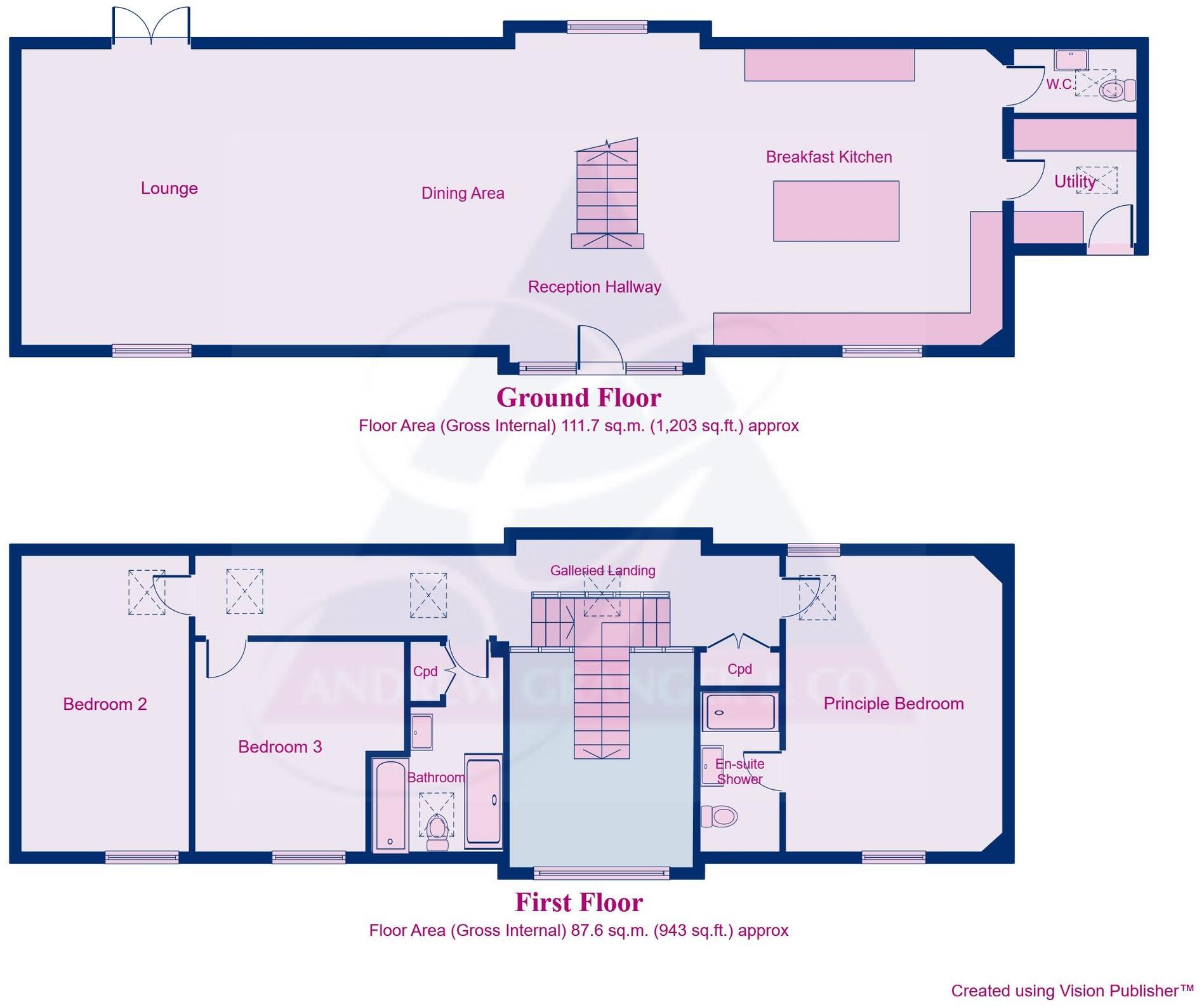 'The Granary', Post Office Lane, Redmile floorplan
