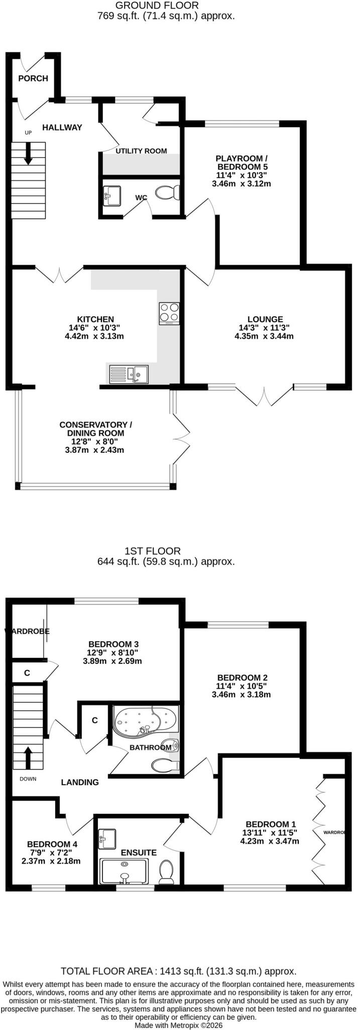 Woodchurch Close, Walderslade, Chatham, ME5 floorplan