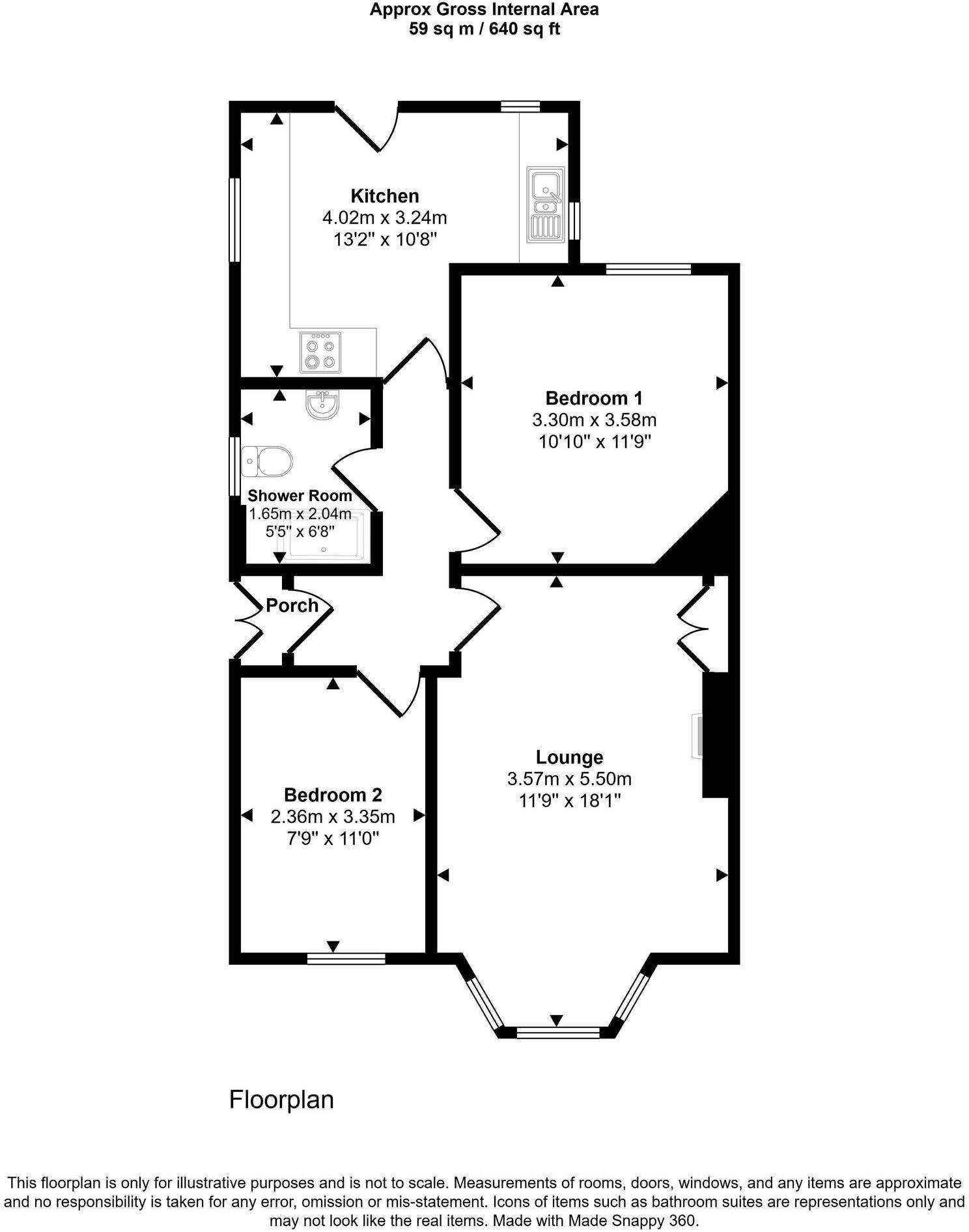 46 Hilary Crescent, Ayr, KA7 2JU floorplan