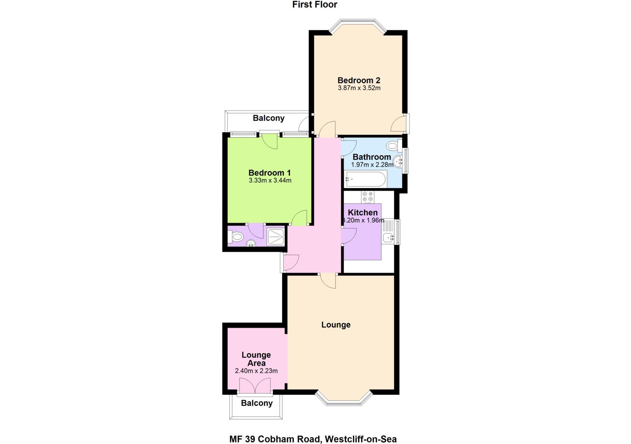 Cobham Road, Westcliff On Sea floorplan