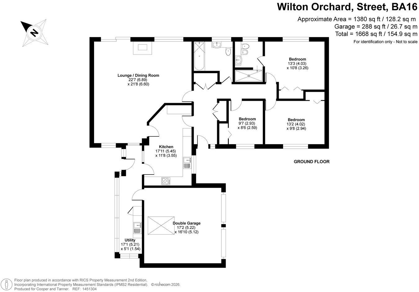Wilton Orchard, Street, BA16 floorplan