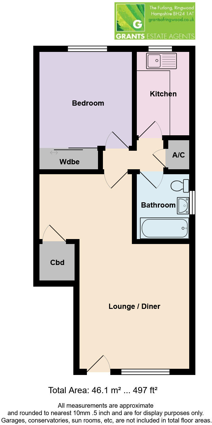 Euston Grove, Ringwood, Hampshire, BH24 floorplan