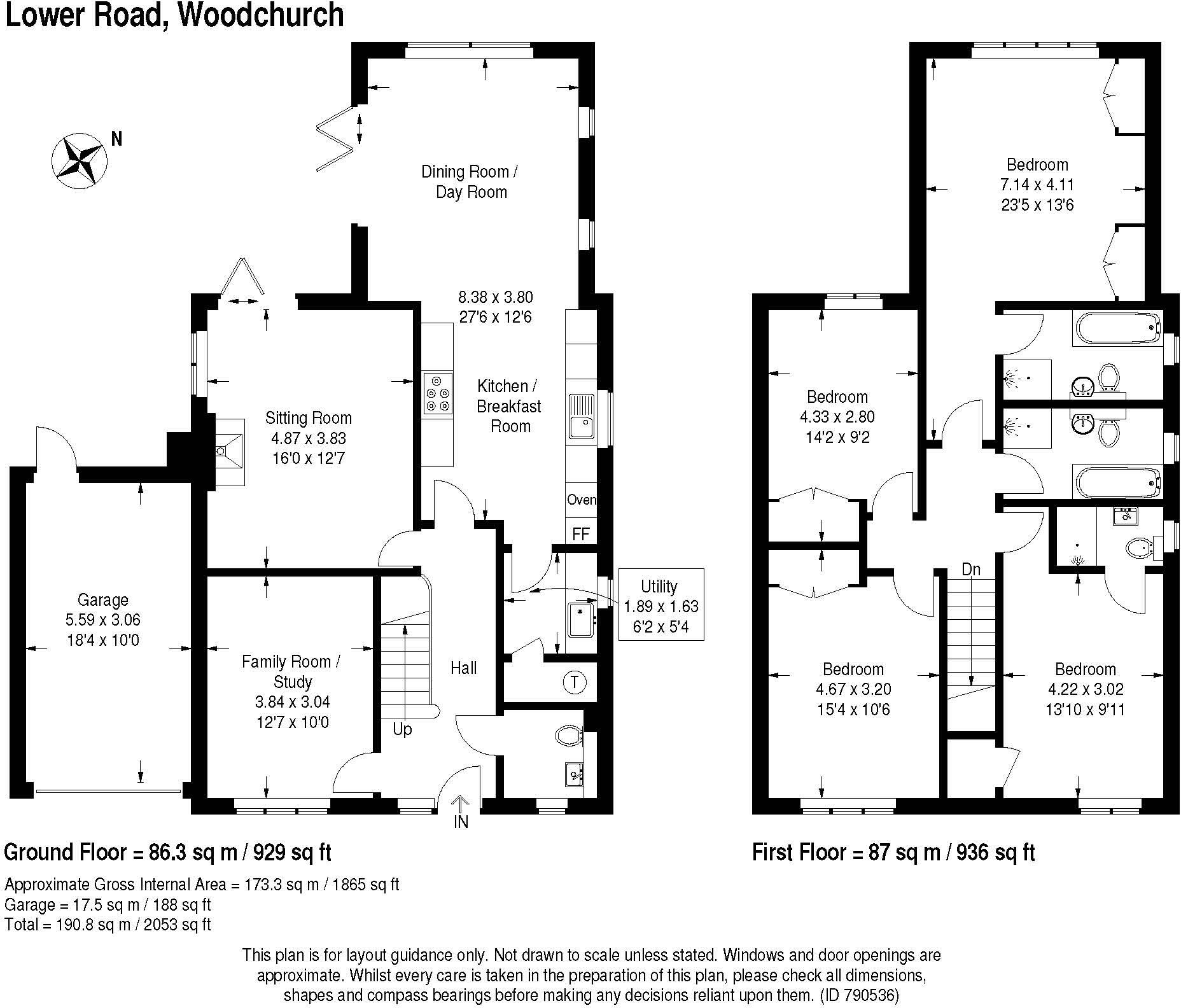 Lower Road, Woodchurch, Ashford, Kent, TN26 floorplan