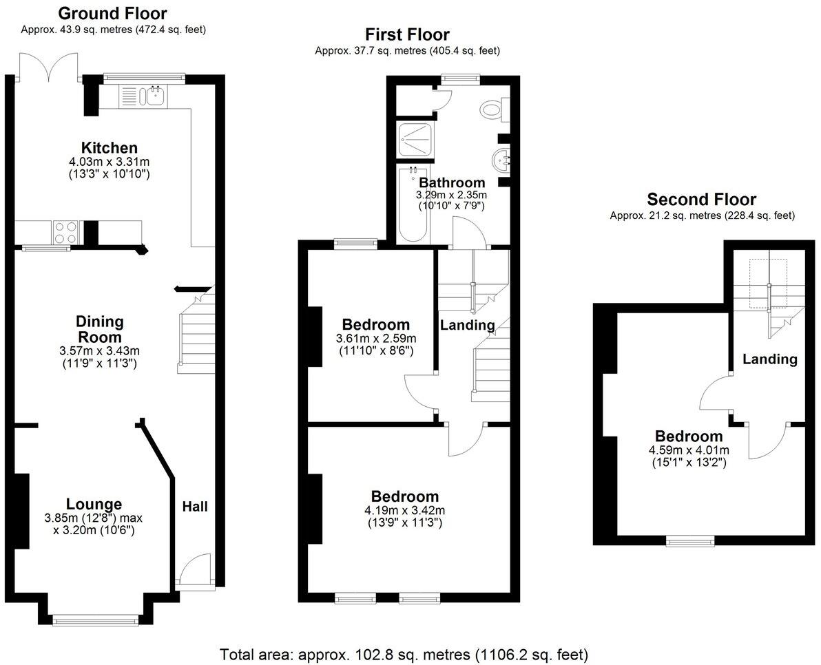 Invicta Road, Folkestone, CT19 floorplan