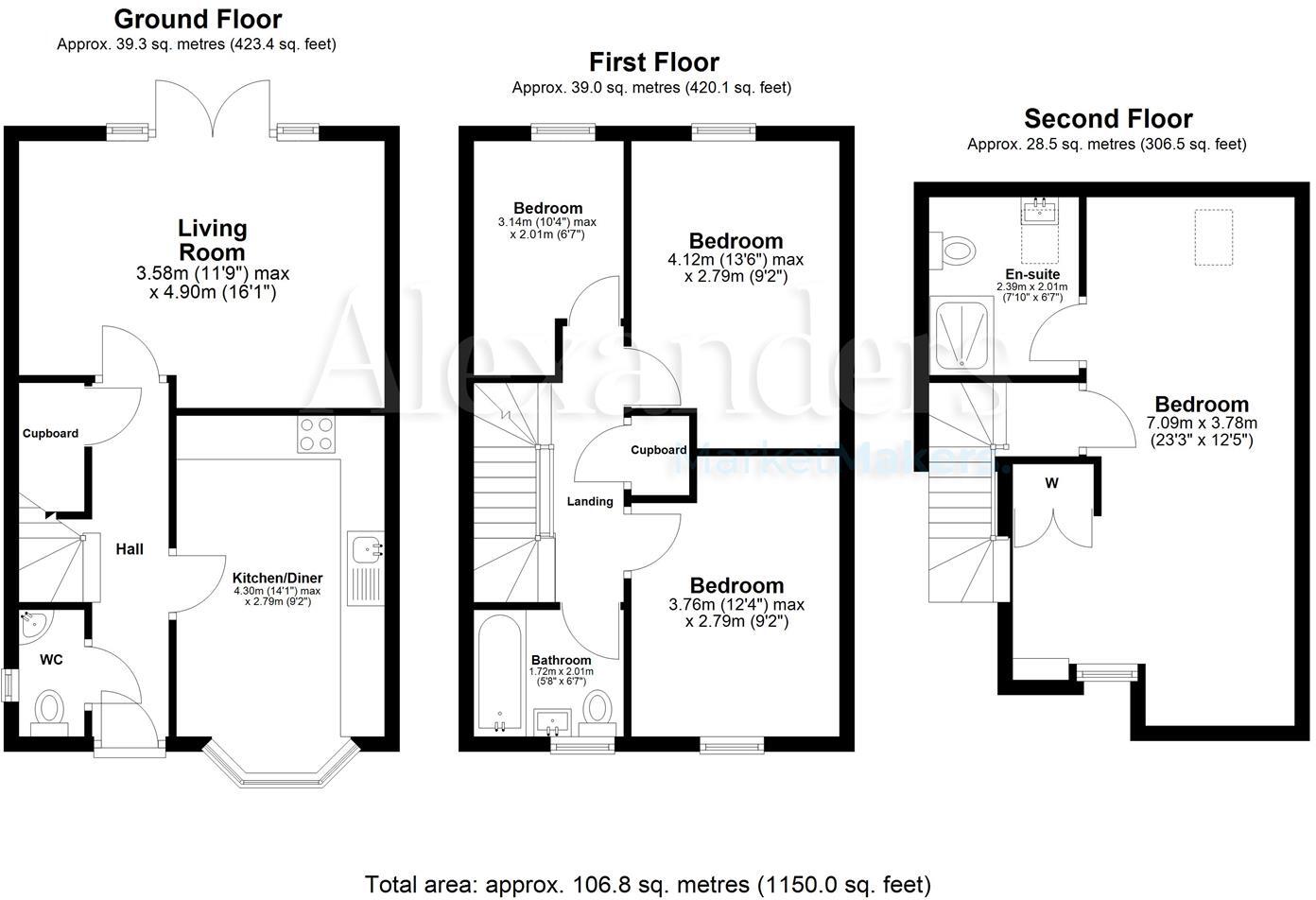 Amber Way, Burbage floorplan