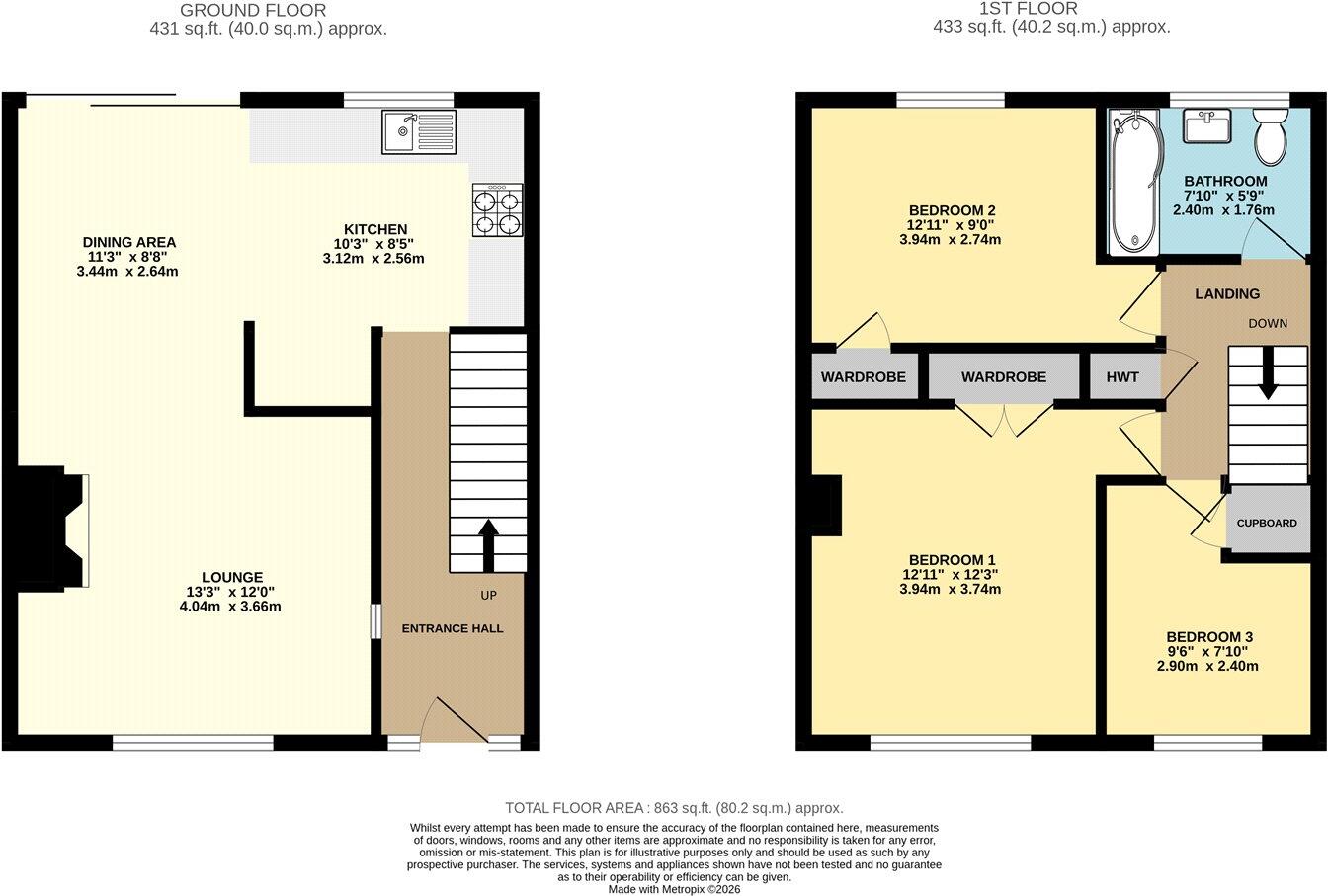 Peterhouse Close, Mildenhall, Bury St. Edmunds, Suffolk, IP28 floorplan