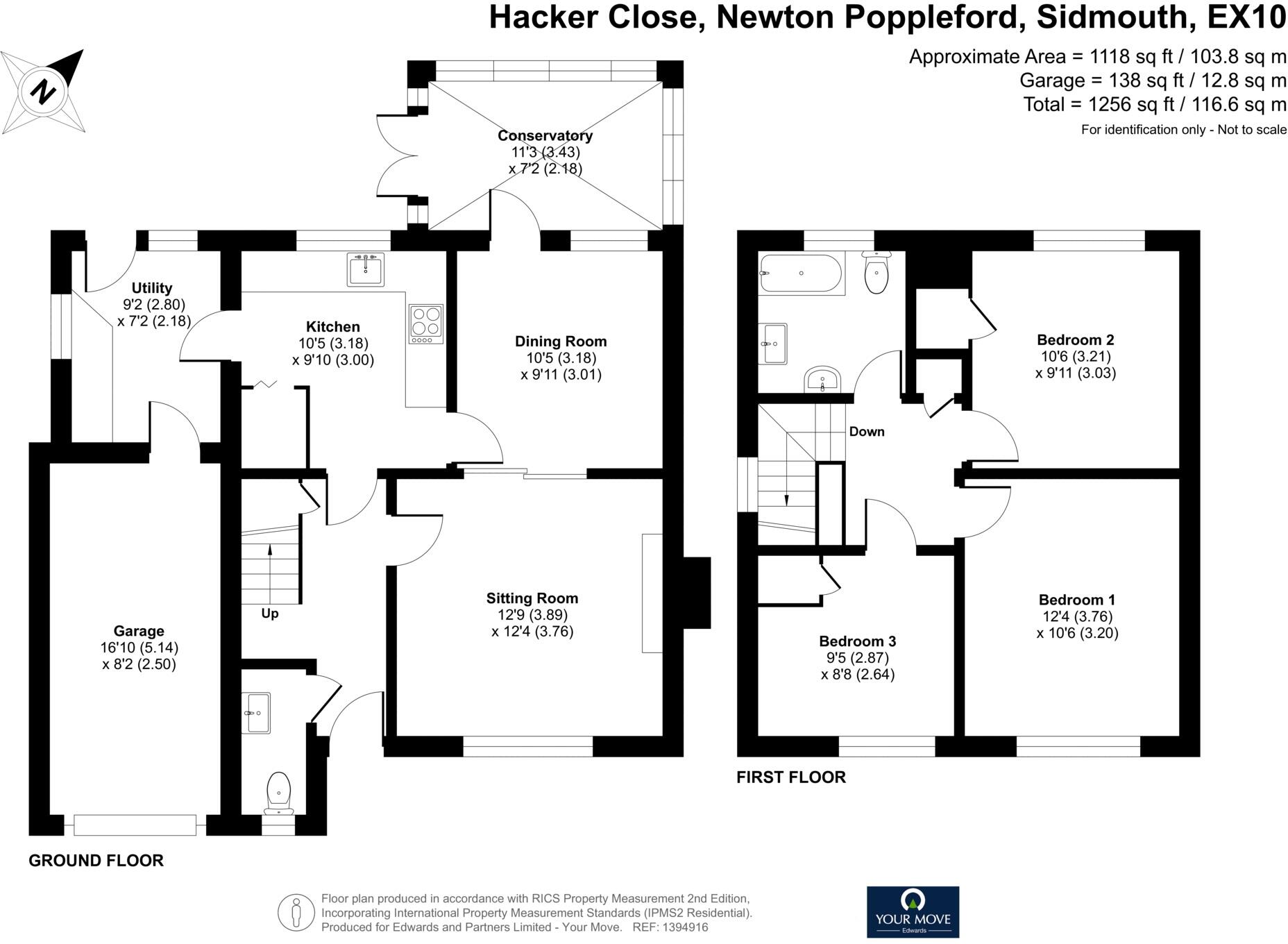 Hacker Close, Newton Poppleford, Sidmouth, Devon, EX10 floorplan