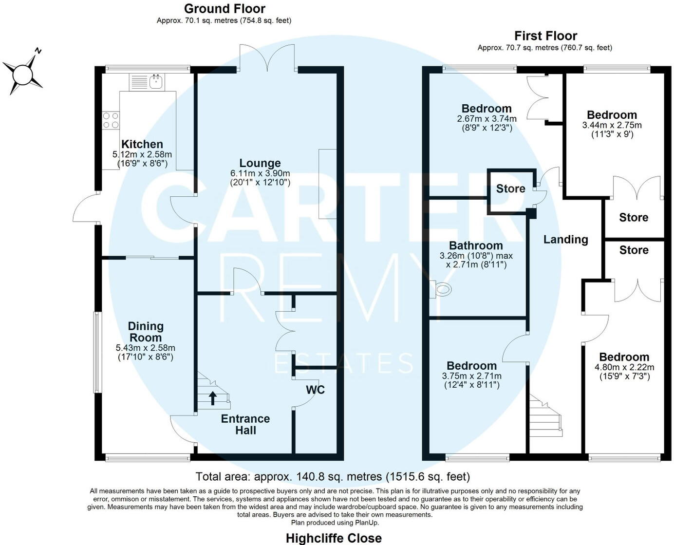 Highcliffe Close, Wickford, SS11 floorplan