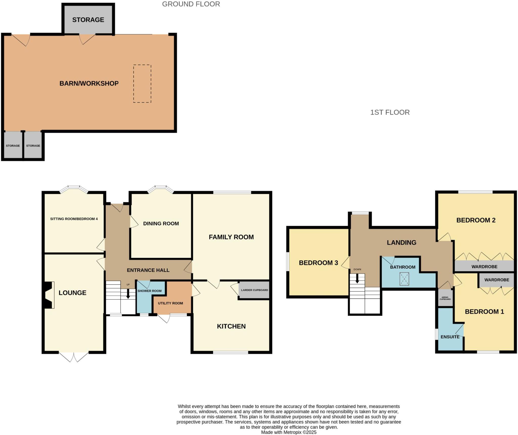 House and Barn, The Willows, London Road, Clacton-on-Sea floorplan