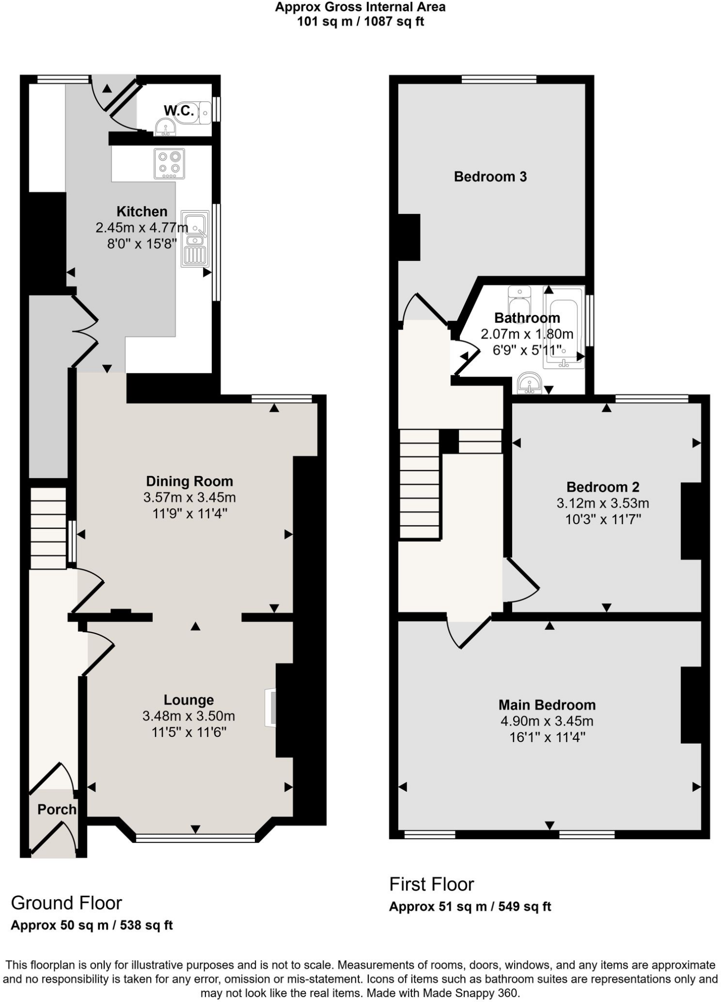 Brook Road, Fairwater, CF5 floorplan