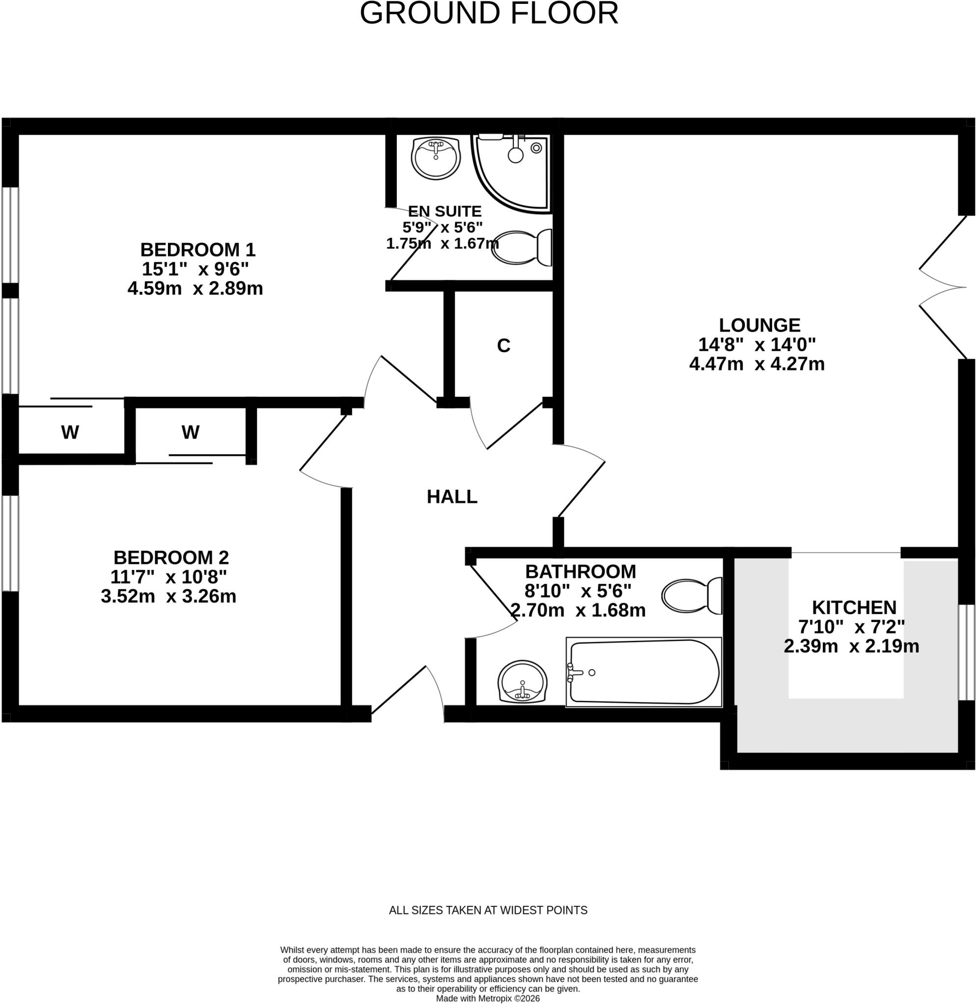 30 Gartferry Court, Racecourse Road, Ayr, KA7 2UQ floorplan