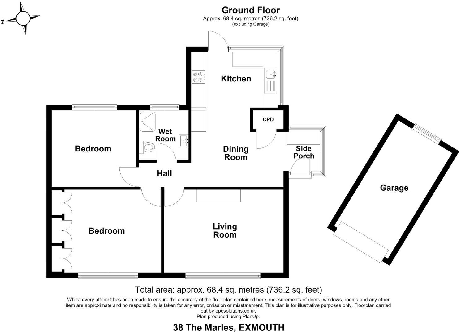The Marles, Exmouth, EX8 4NS floorplan