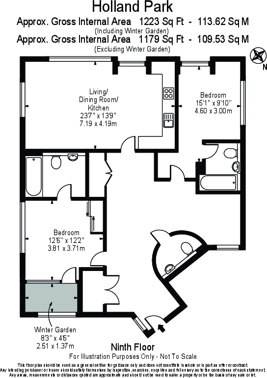 Holland Park Avenue, Notting Hill floorplan