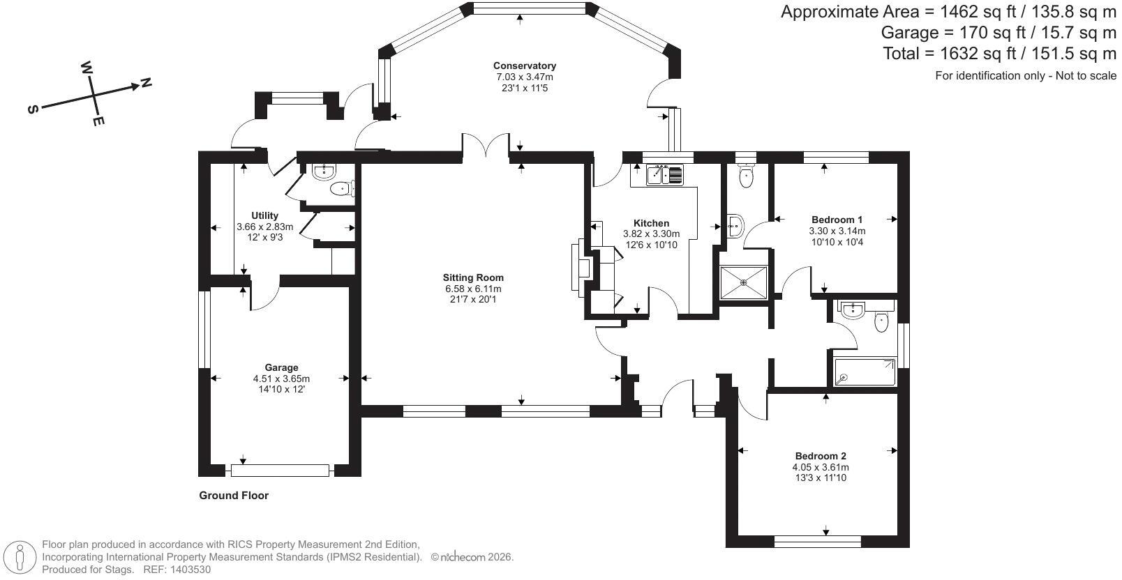Honeysuckle Lodge, Wellington floorplan