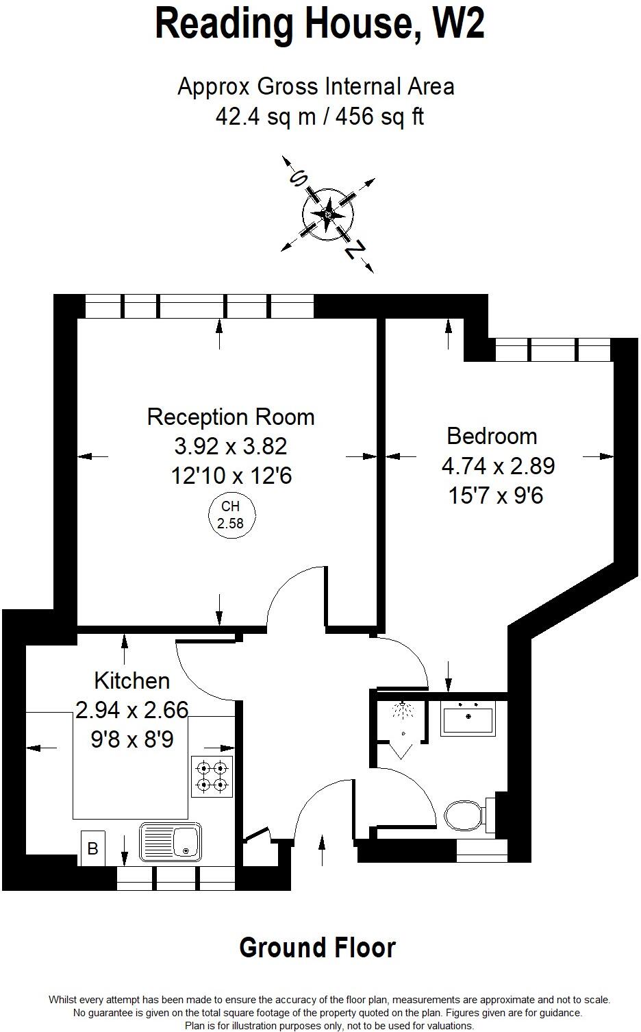 Reading House, Hallfield Estate, London, W2 floorplan