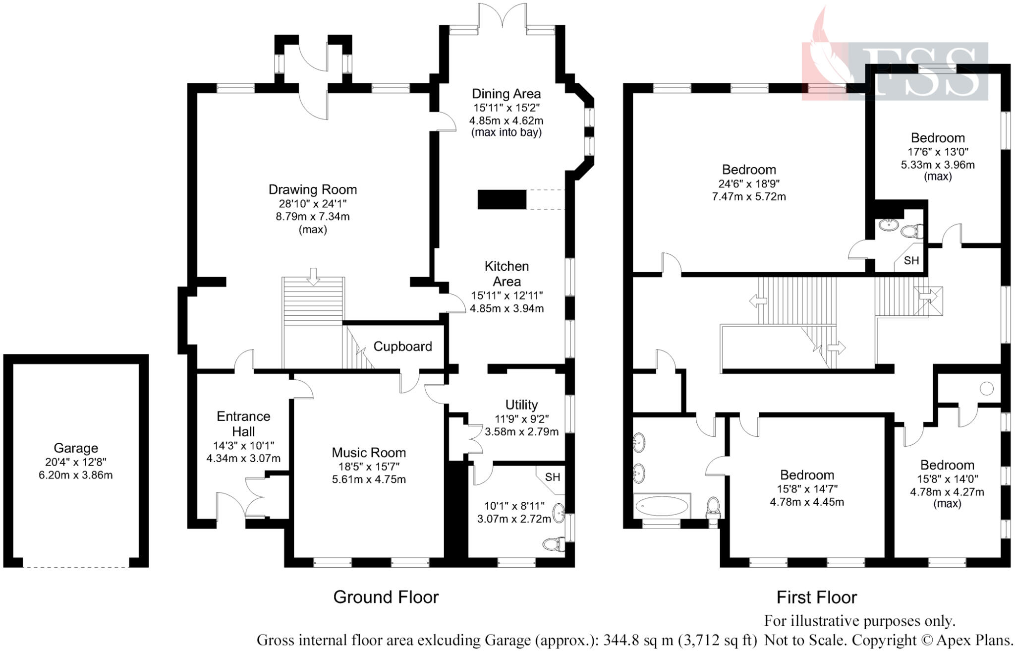 3, West End Cottages floorplan
