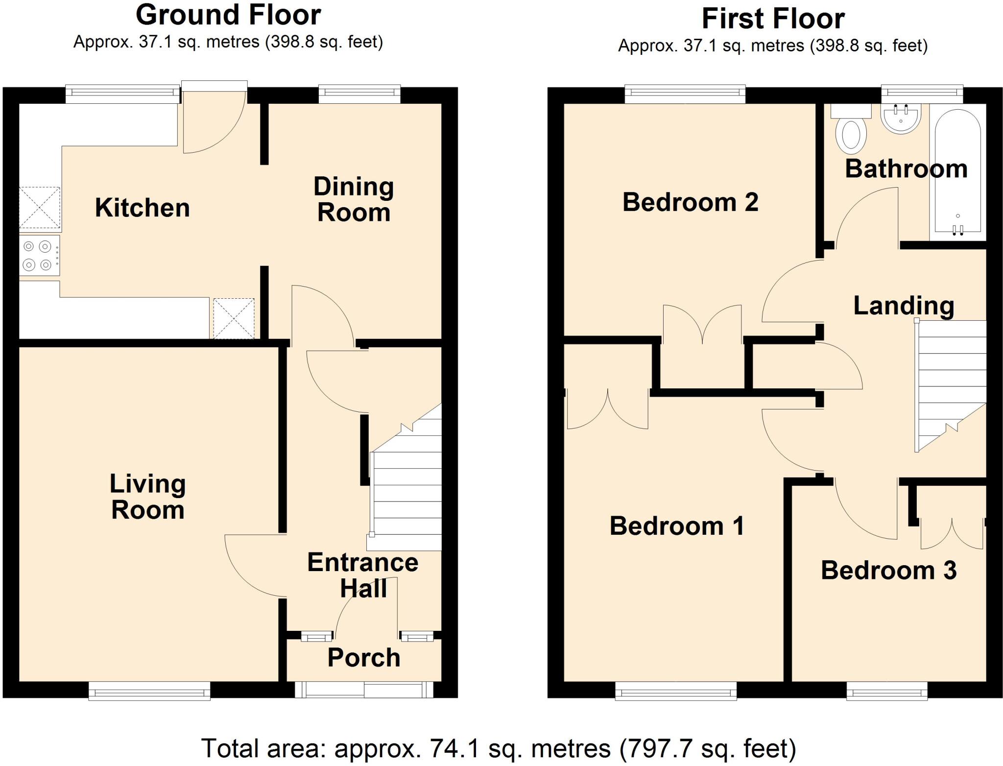 Fleur De Lys Drive, Southwick floorplan
