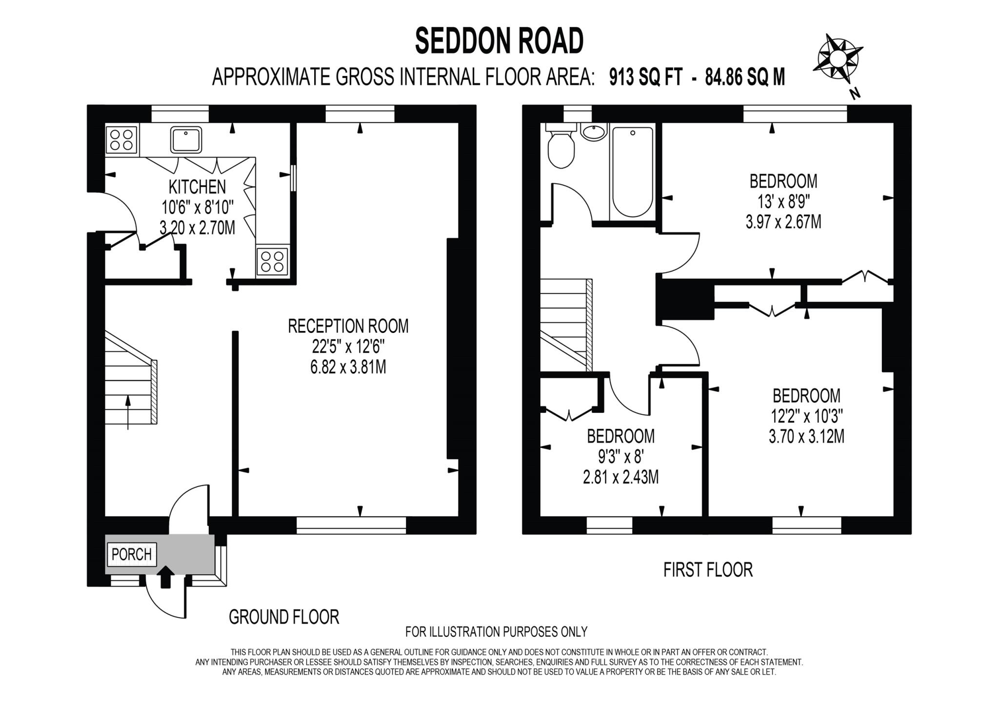 Seddon Road, Morden floorplan