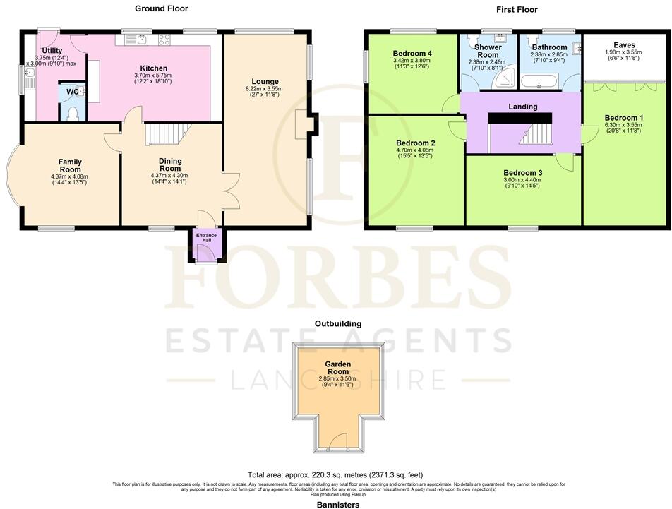 Bannisters, Chorley Road, Withnell, Chorley, PR6 floorplan