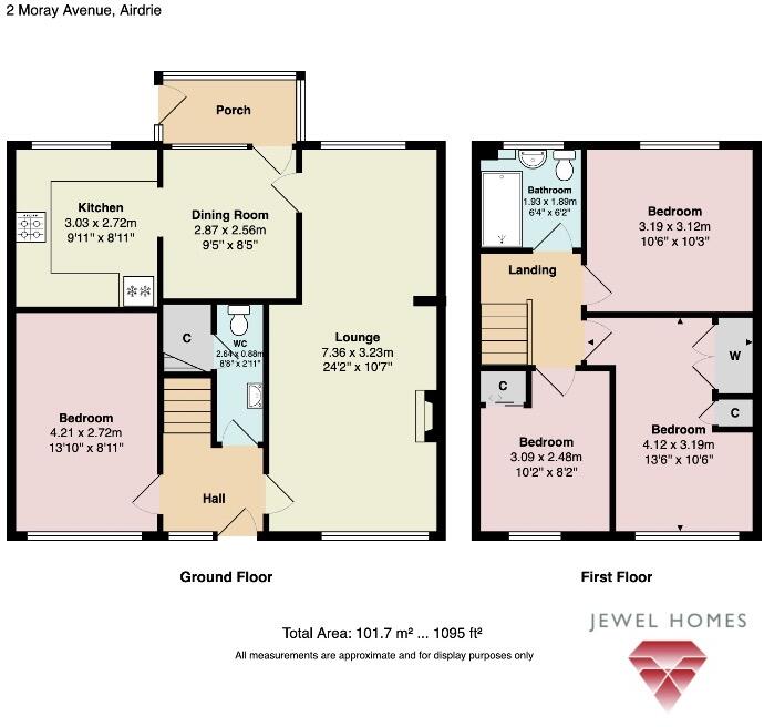 Moray Avenue, Airdrie, North Lanarkshire, ML6 floorplan