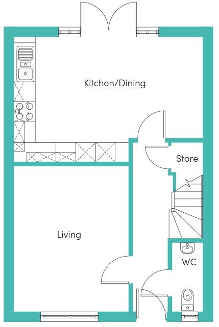 Amla Close, Bridgwater, Somerset, TA6 floorplan