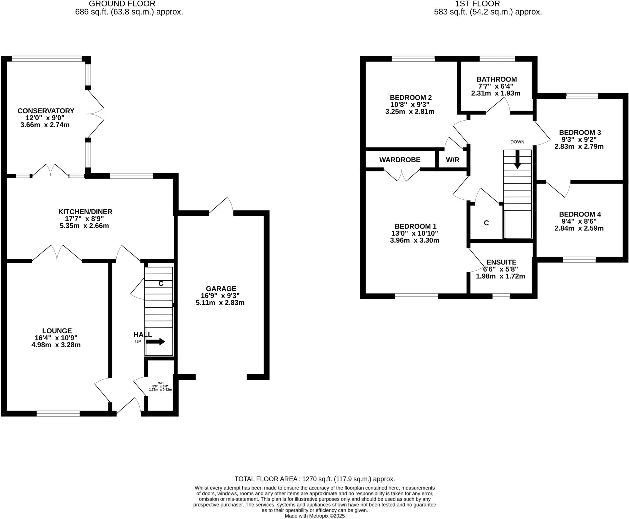 Bromedale Avenue, Mulbarton, Norwich, Norfolk, NR14 floorplan