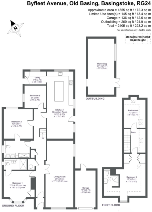 Byfleet Avenue, Old Basing, Basingstoke, Hampshire, RG24 floorplan