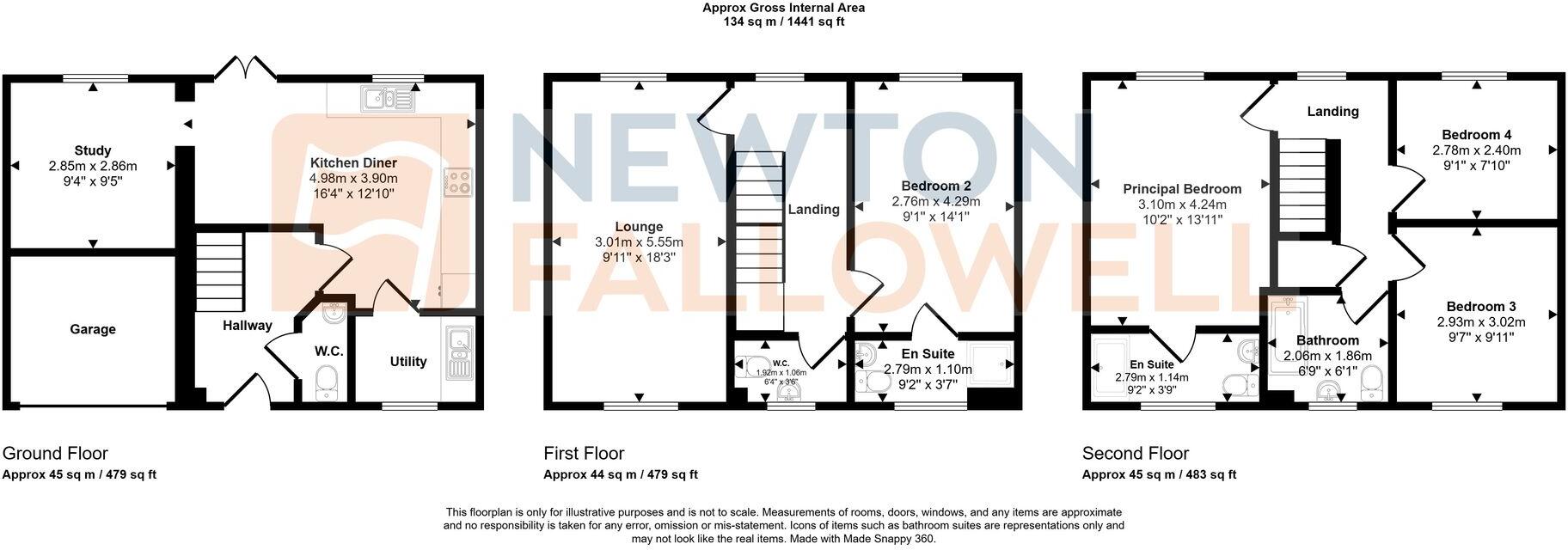 Newbury Crescent, Bourne, PE10 floorplan