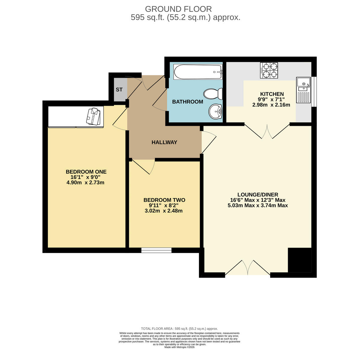 Wimborne Road, Bournemouth, BH9 2 floorplan