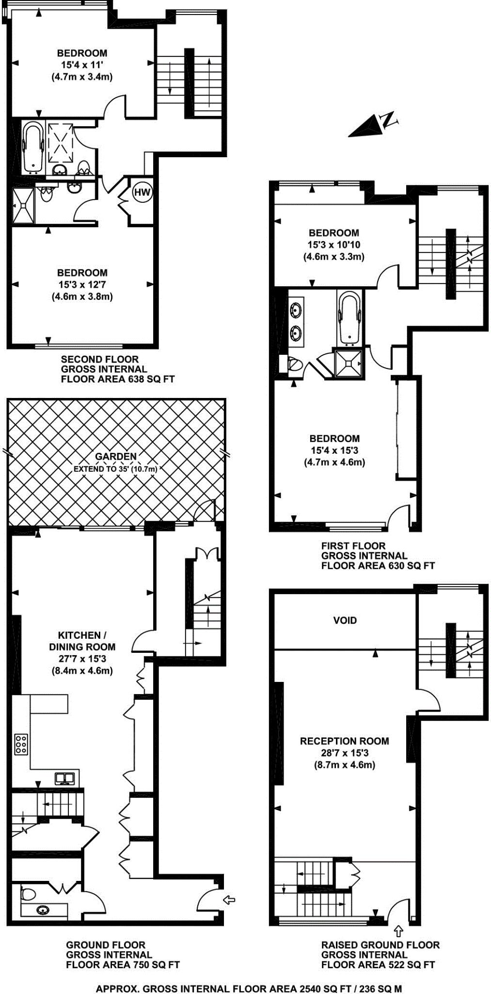 Oak Hill Park, Hampstead, NW3 floorplan