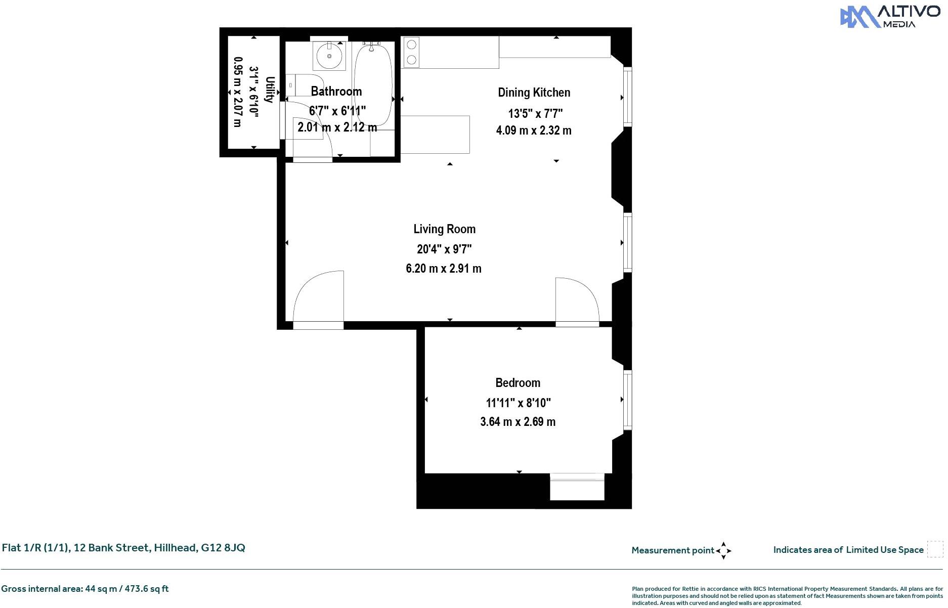 Bank Street, Hillhead floorplan