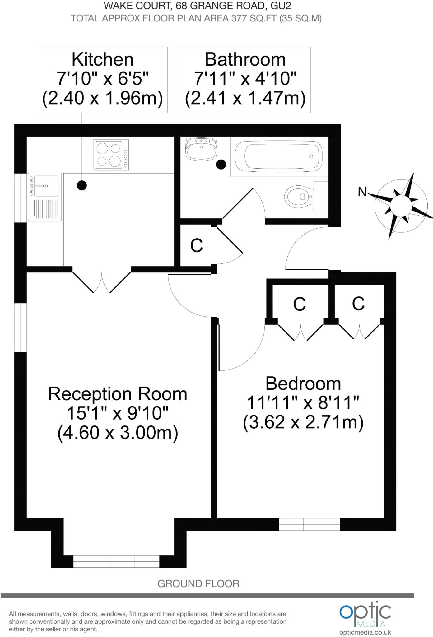 Grange Rd, Guildford, GU2 floorplan