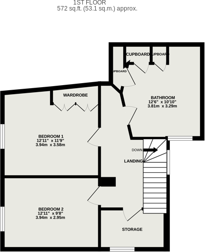 West Street, Bishops Lydeard, Taunton, Somerset, TA4 floorplan