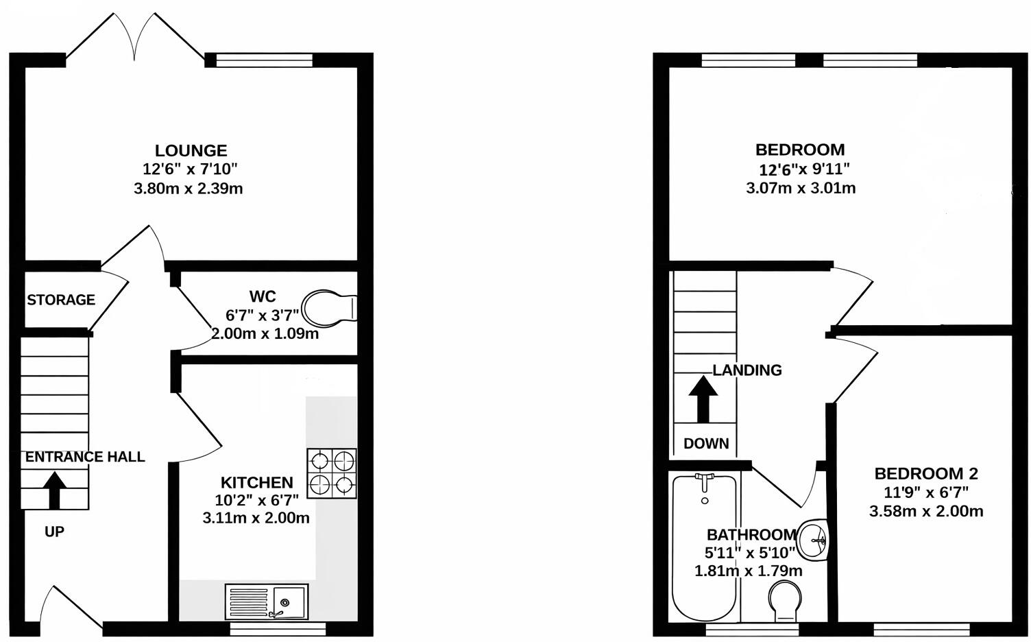 Muriel Gardens, Nottingham, Nottinghamshire, NG6 floorplan