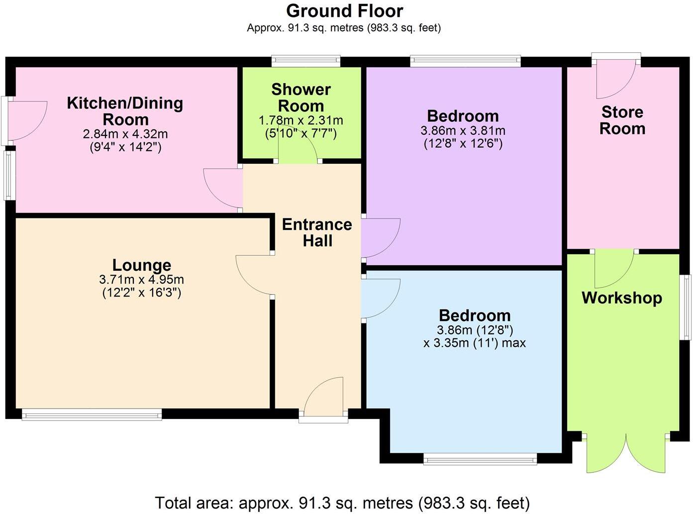 Spa Drive, Sapcote floorplan