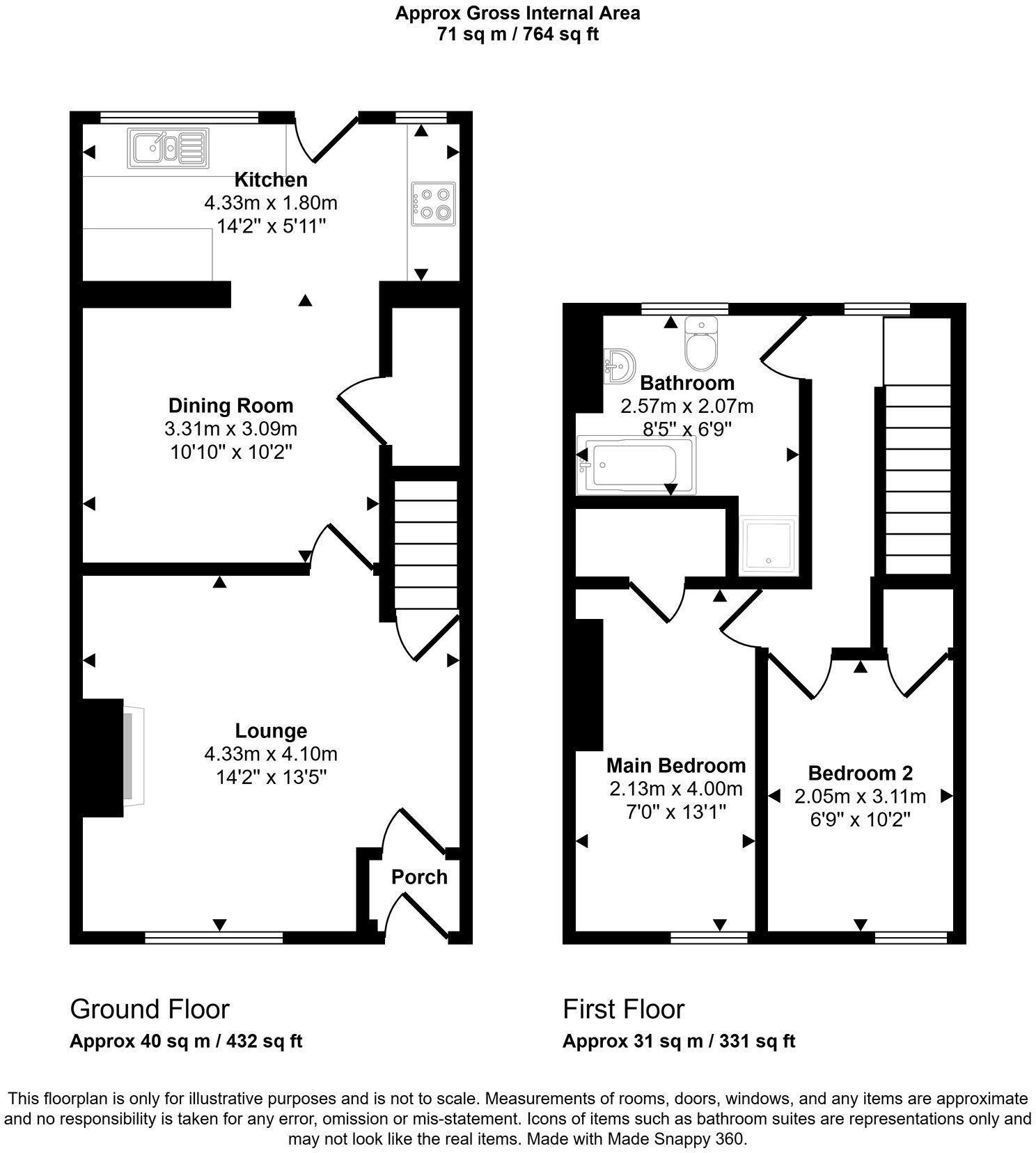 Melling Street, Wigan, WN5 floorplan