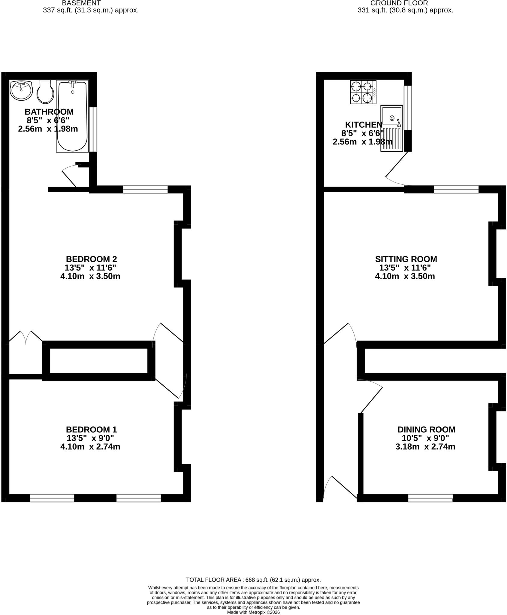 Stafford Road, Grangetown, Cardiff floorplan