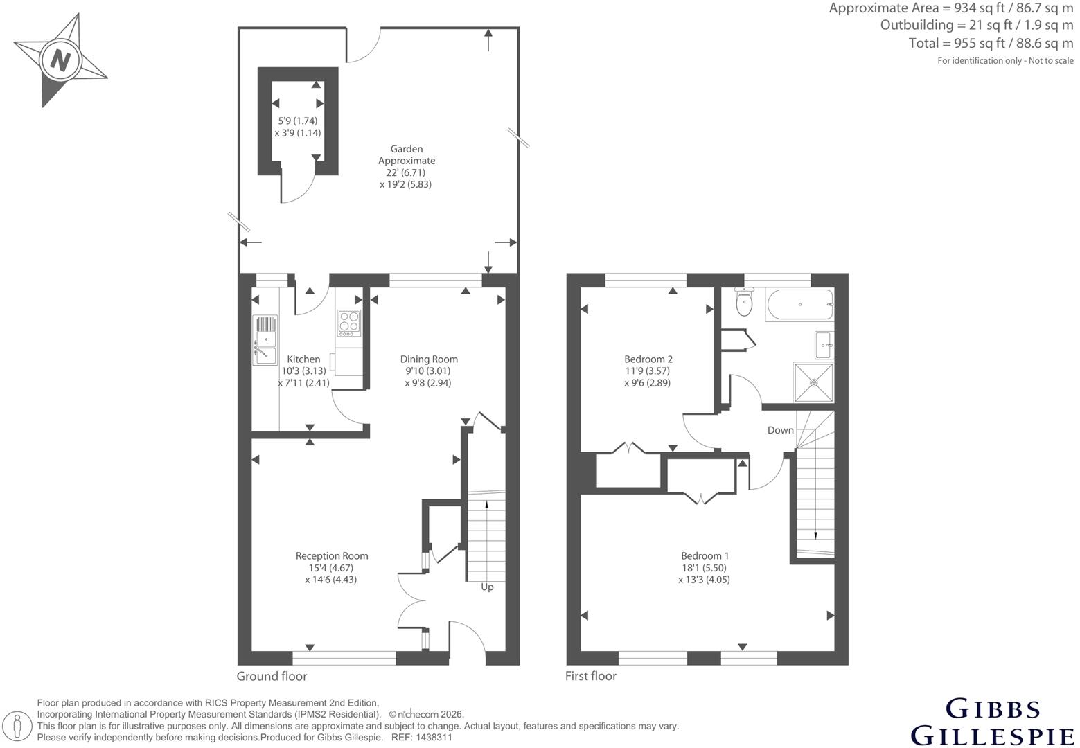 Flag Walk, Pinner floorplan