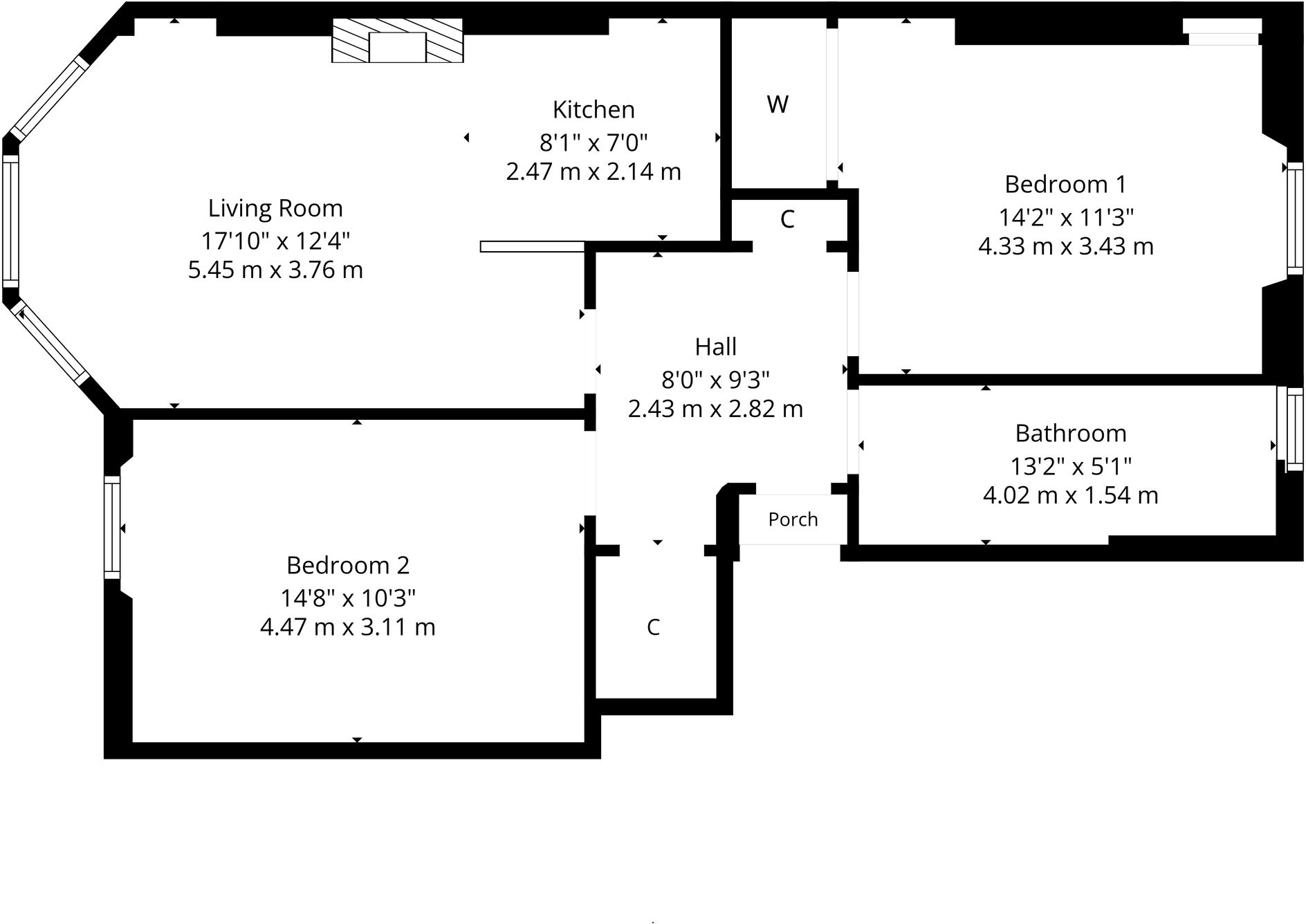 Battlefield Gardens, Glasgow, G42 floorplan