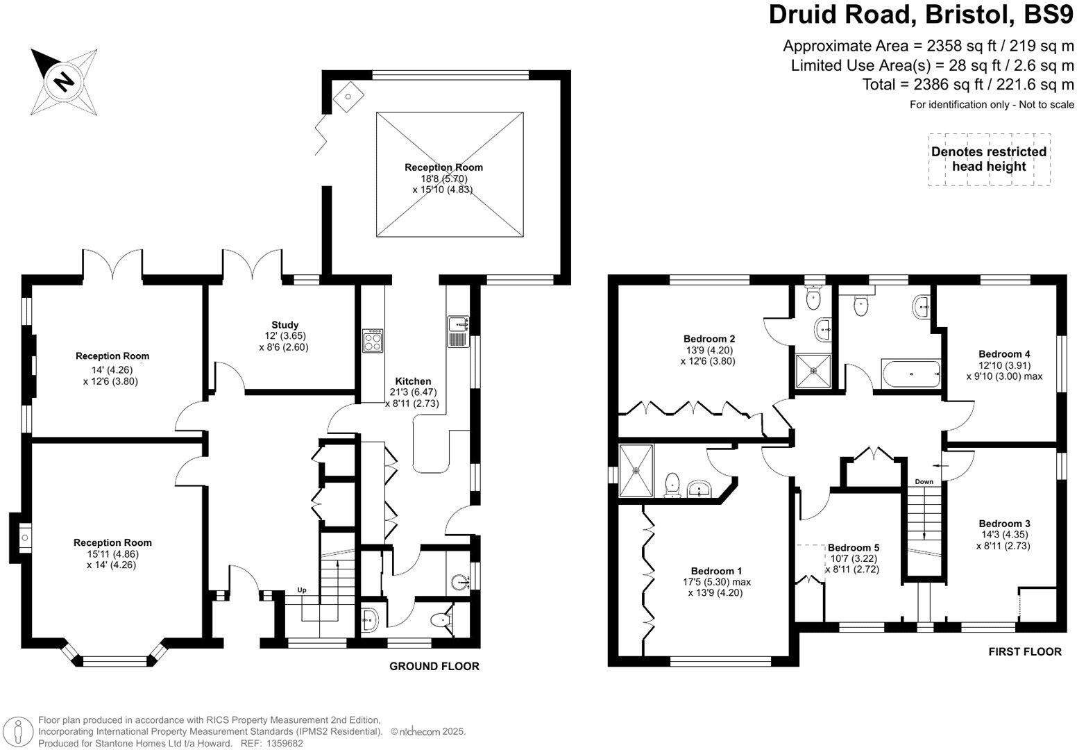 Druid ROAD, Stoke Bishop, Bristol, BS9 floorplan