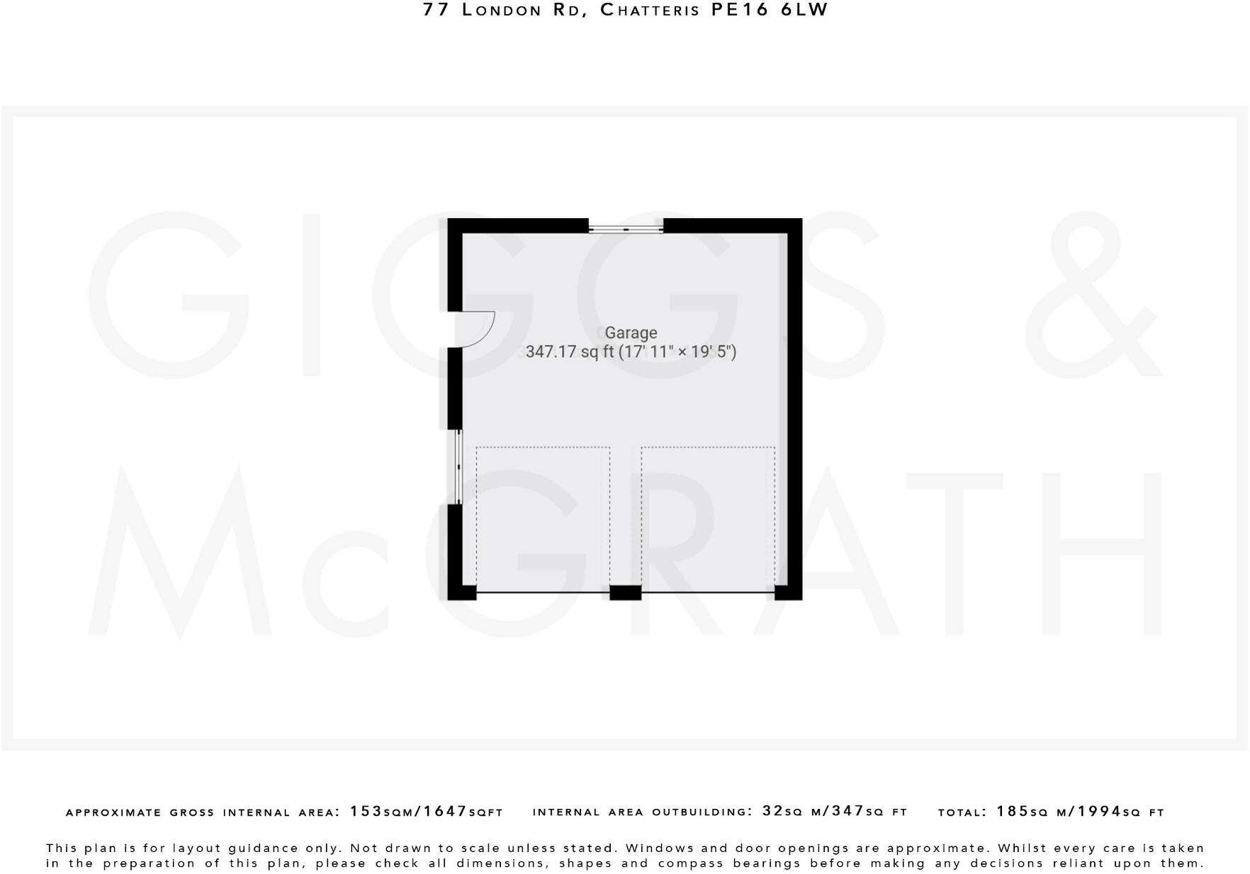 London Road, Chatteris, Cambridgeshire, PE16 6LW floorplan