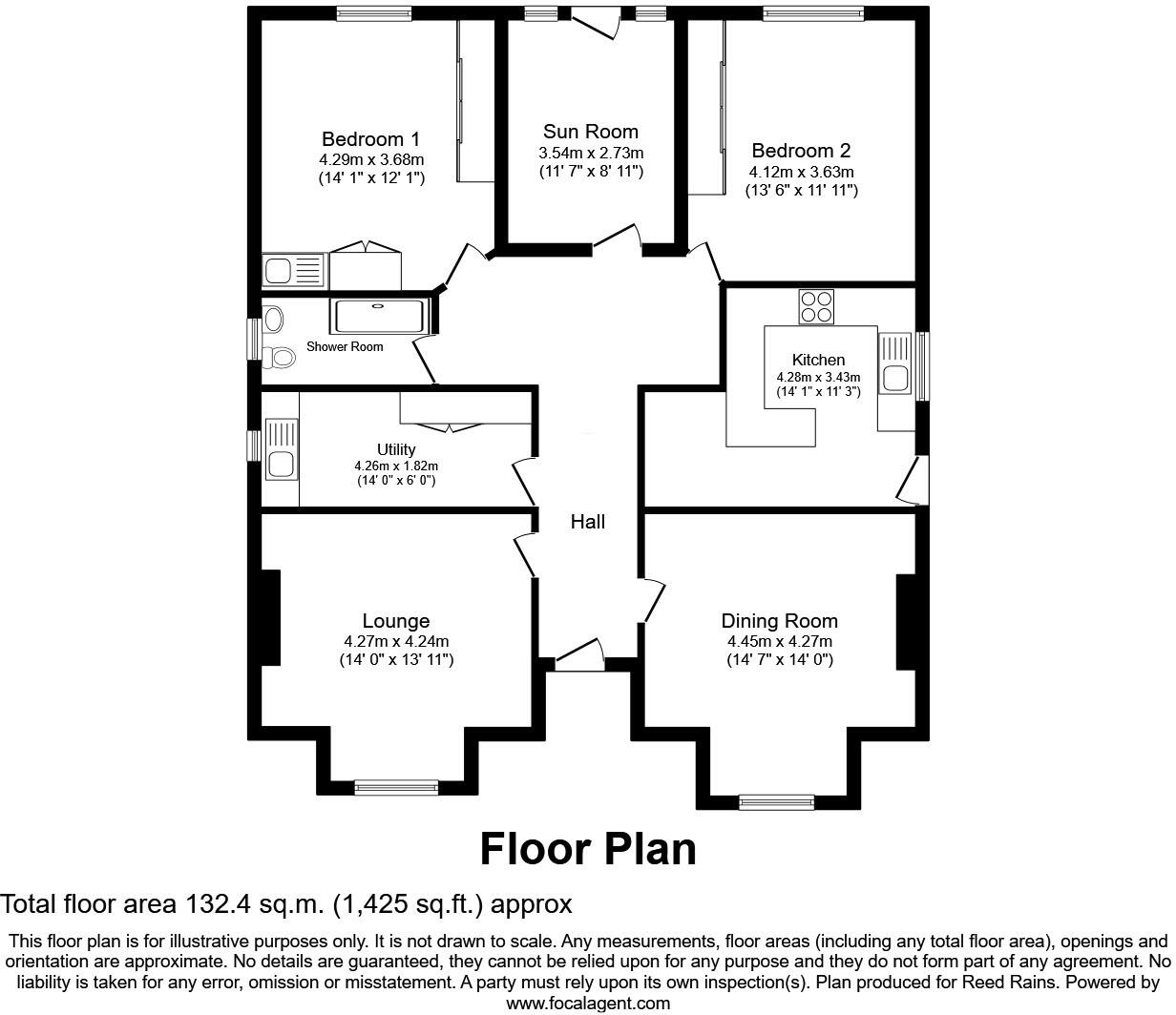 Aberford Road, Wakefield, West Yorkshire, WF1 floorplan