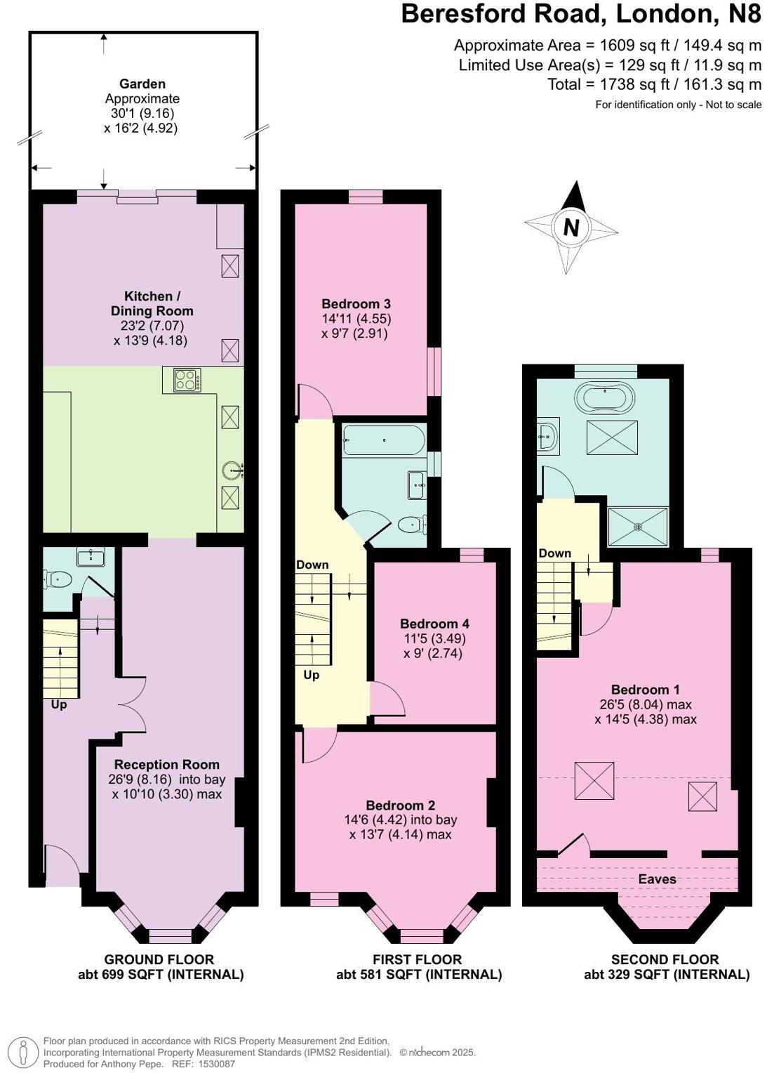 Beresford Road, Harringay, London, N8 floorplan
