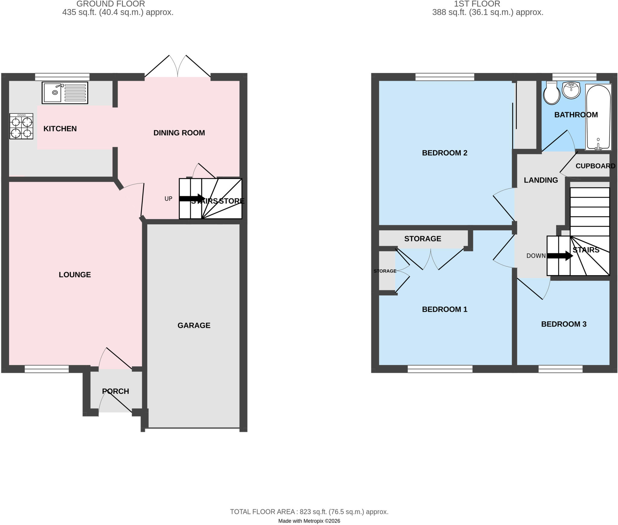 Leybourne Crescent, Wolverhampton, West Midlands, WV9 floorplan