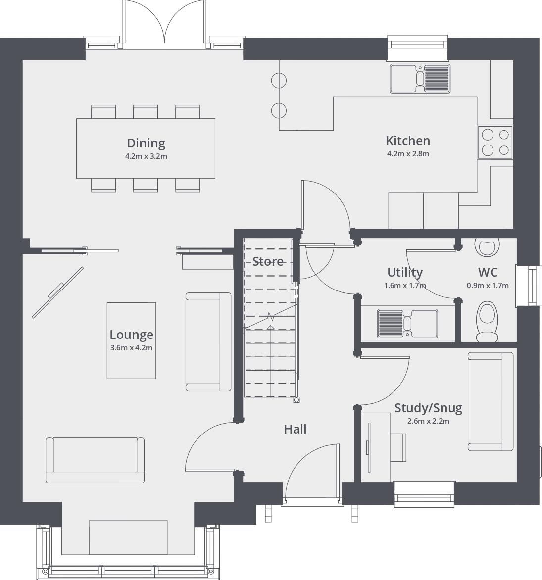 Norton Crescent, Bramcote, Nottingham floorplan