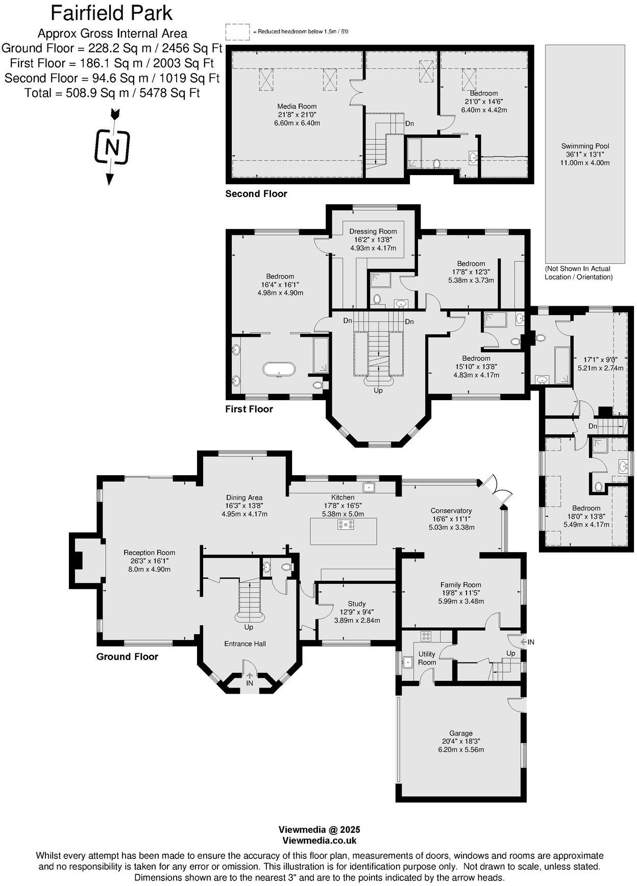 Fairfield Park, Cobham, KT11 floorplan