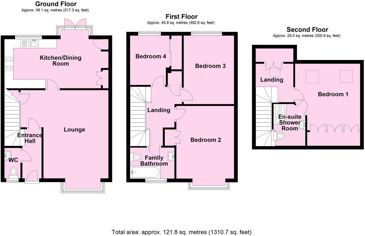 Windsor Gardens, Croft, Leicester, LE9 floorplan